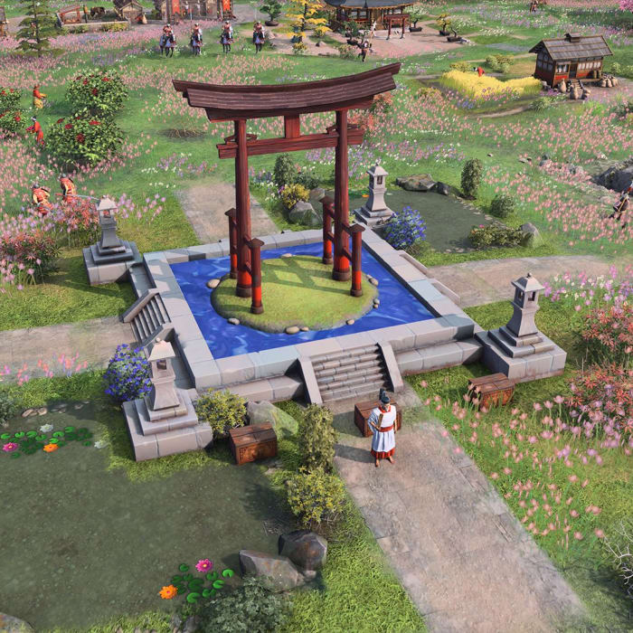 Age of Empires 4 Floating Gate landmark.