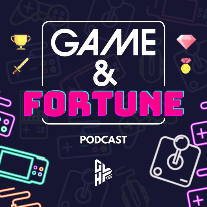 GLHF Podcast cover showing some emojis and the title.