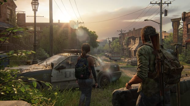 The Last of Us Part 1 Joel and Ellie walkin an abandoned street