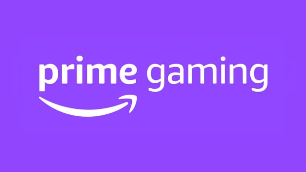 Prime Gaming text on a violet background.