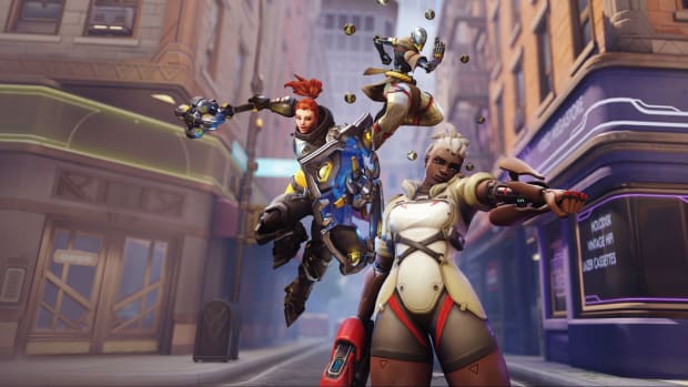 Three characters from Overwatch 2.