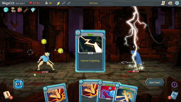 Slay the Spire screenshot showing a battle.