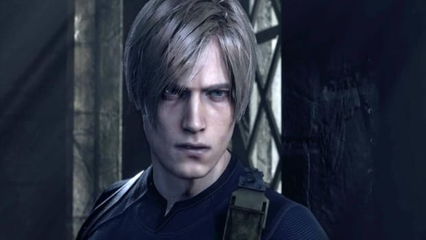 Resident Evil 4 Remake screenshot of a male character.