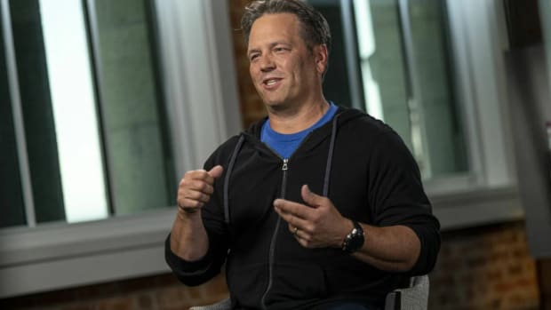 Xbox chief Phil Spencer during a presentation.