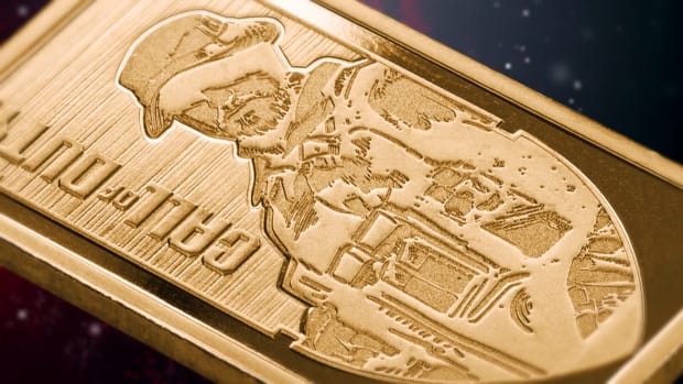 Image of a gold bar featuring Captain Price from Call of Duty.