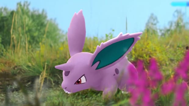 Pokémon Go trailer screenshot showing Nidoran.