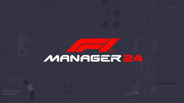 F1 Manager 2024 header showing the game's logo on a grey background.