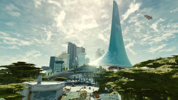 Starfield screenshot of New Atlantis.