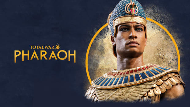 Total War: Pharaoh key wrt showing Ramesses III. as Pharaoh.