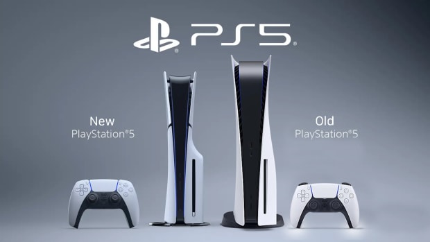 Comparison between the new PS5 Slim and the launch PS5.