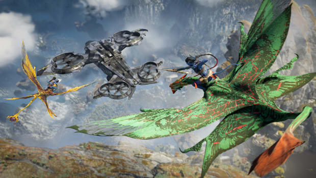 Avatar Frontiers of Pandora Ikrans attacking a helicopter