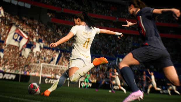 French women's soccer player Selma Bacha in EA Sports FC 24