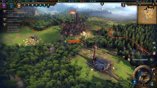 Age of Wonders 4 city of the Reaver Culture.