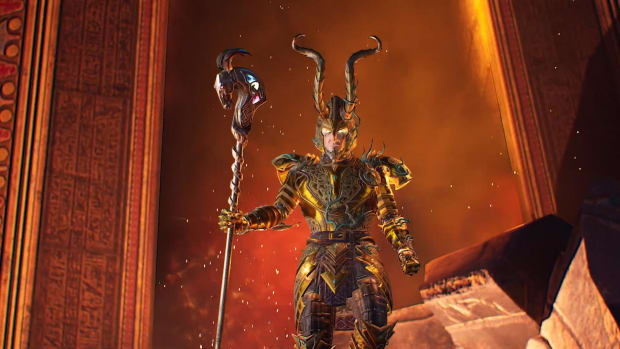 Asgard's Wrath 2 screenshot showing a Norse god.