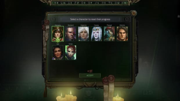 Warhammer 40,000: Rogue Trader screenshot of character respec process.