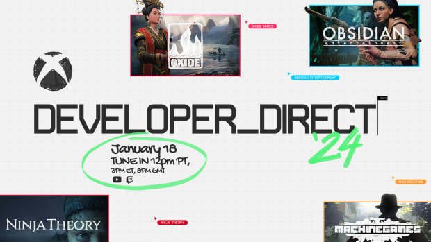 Xbox Developer Direct showcase poster for January 2024.