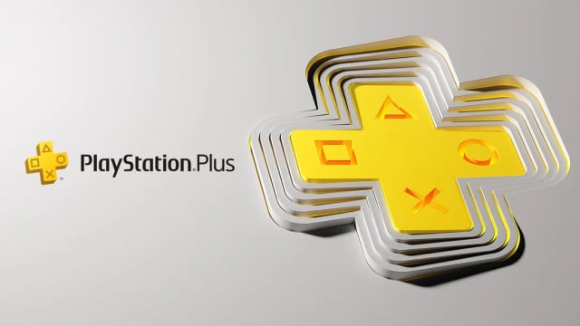 Text and logo of PlayStation Plus.