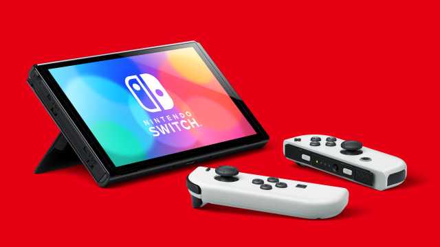 Nintendo Switch OLED Model hardware, tablet and joy-con