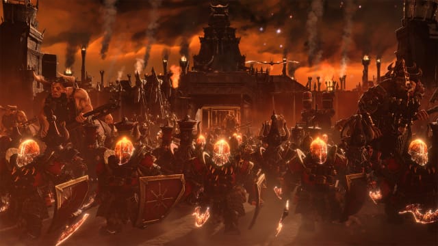 Total War: Warhammer 3 Chaos Dwarf army.