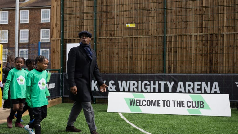 Rocky and Wrighty Arena at Ian Wright’s former school opened by EA Sports and Football Foundation
