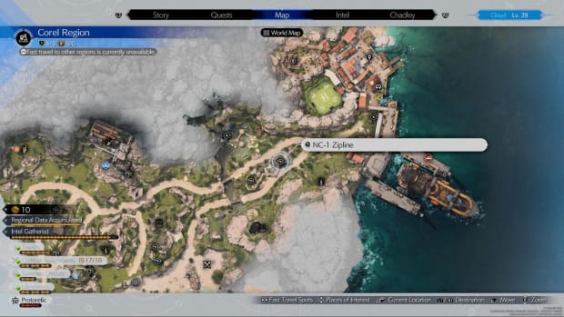 NC-1 Zipline materials location - Final Fantasy 7 Rebirth