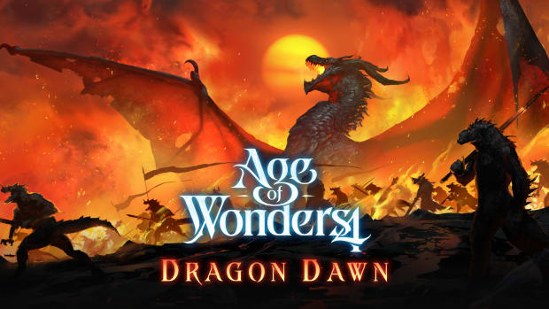 Age of Wonders 4 Dragon Dawn cover art.