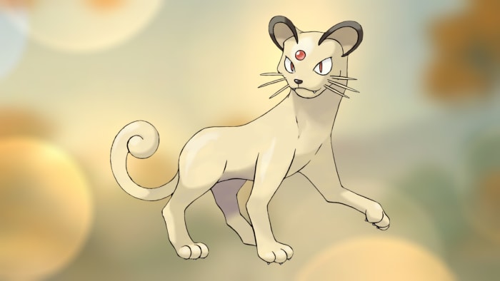 Persian, a cat-like Pokémon.