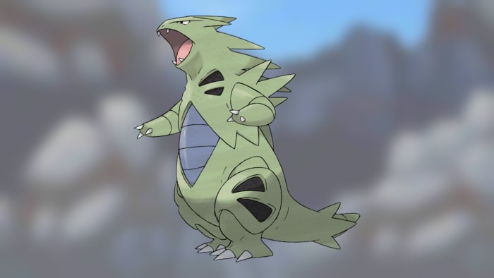 Tyranitar, a Rock-type Pokémon.