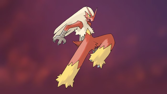 Blaziken, a Fire-type Pokémon.