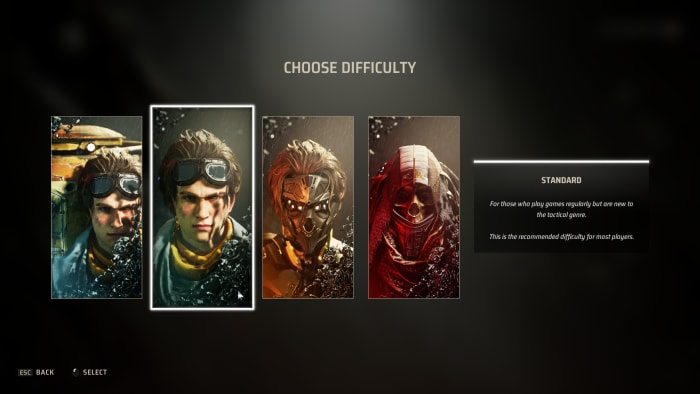 Miasma Chronicles difficulty settings.