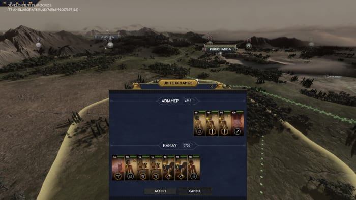 Total War: Pharaoh fort screenshot.