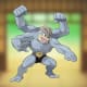 Machamp, a humanoid Pokémon with four arms.