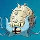 Omastar, a Water-type Pokémon.