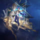 Honkai: Star Rail artwork of Dr. Ratio on space background.