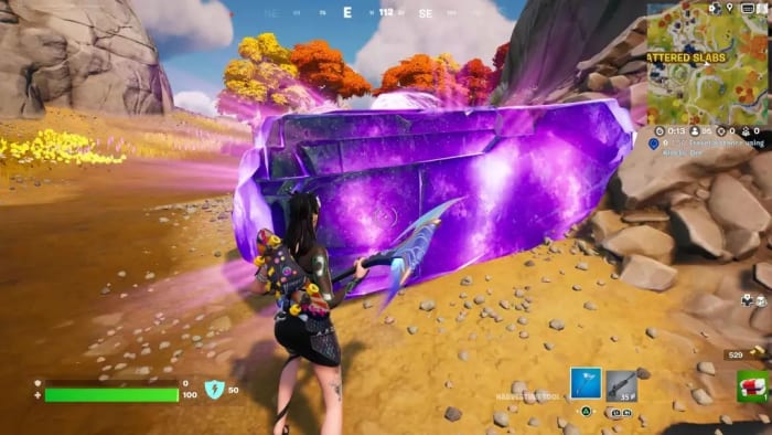Fortnite activated Kinetic Ore