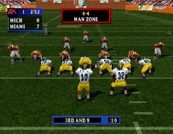 It's fair to say the NCAA Football 99 players looked similar to one another.