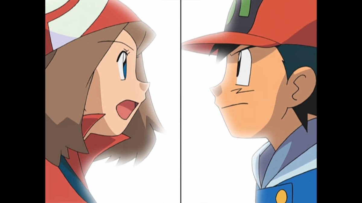 Pokemon anime Ash and May