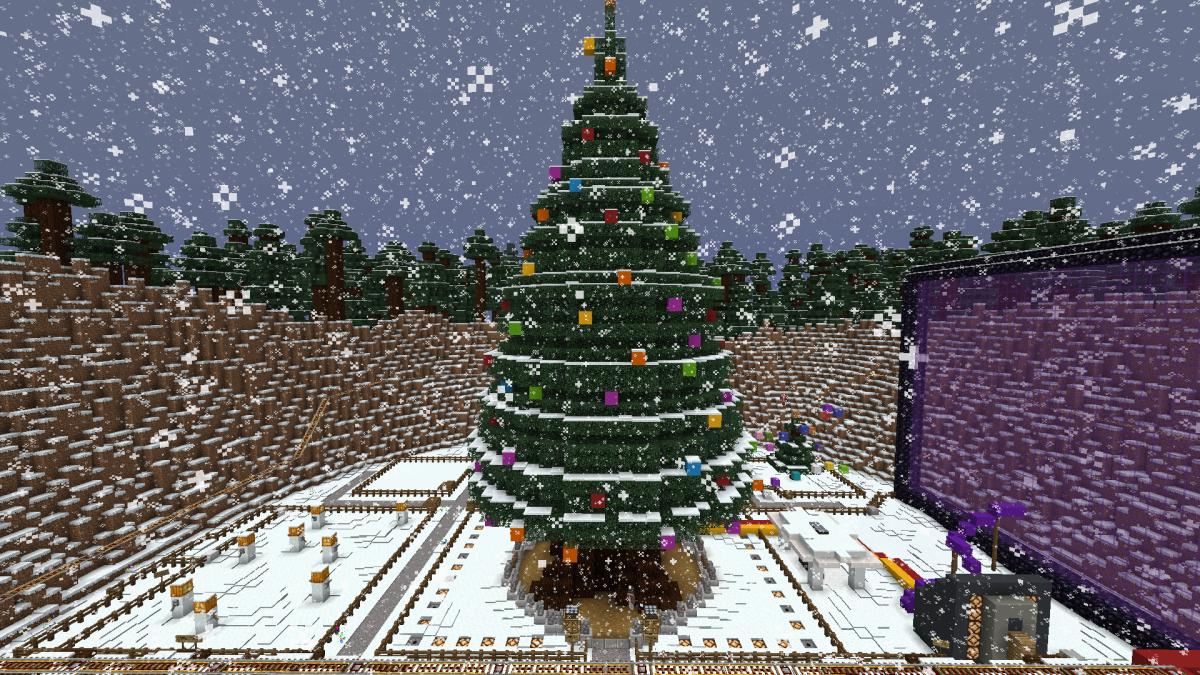 Minecraft Christmas tree