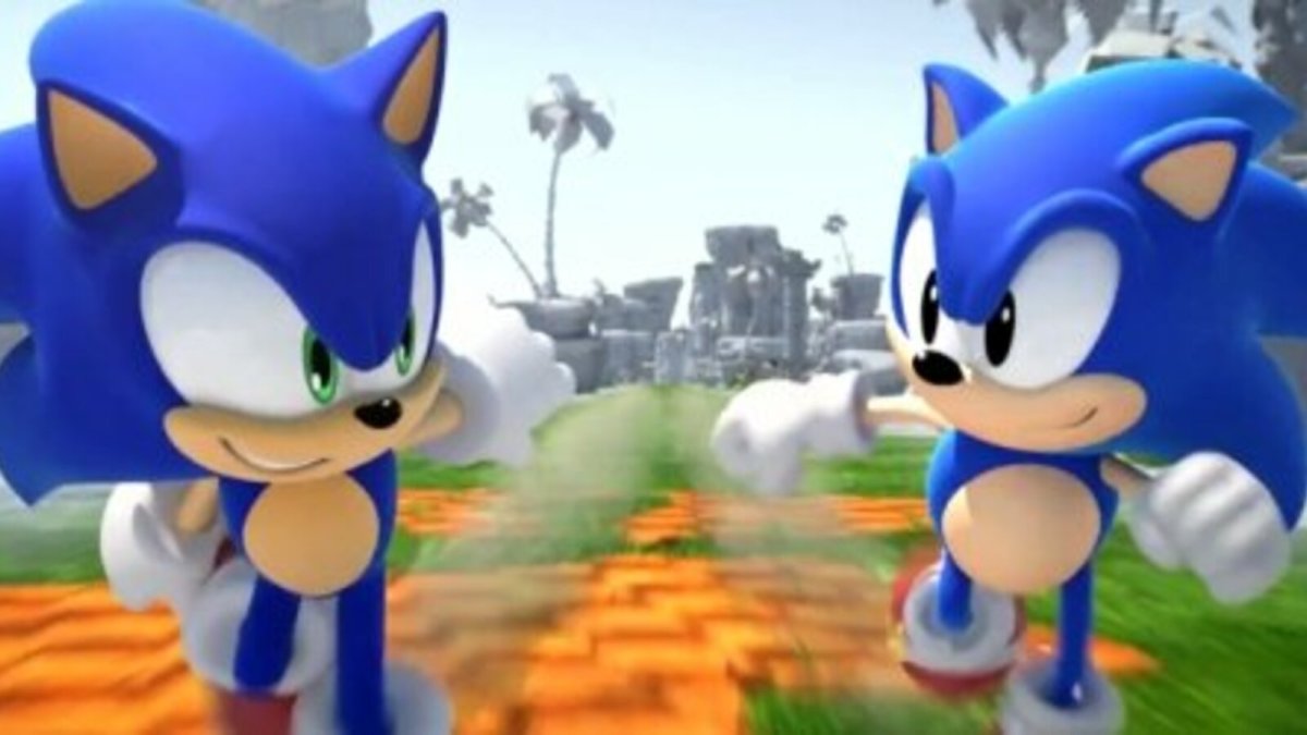 Sonic Generations Modern Sonic and Classic Sonic