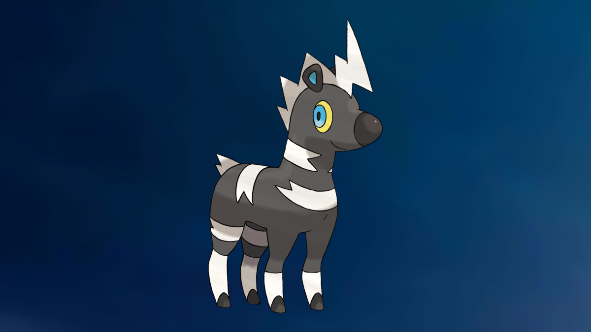 Blitzle on the Pokémon Go Electric-type background.