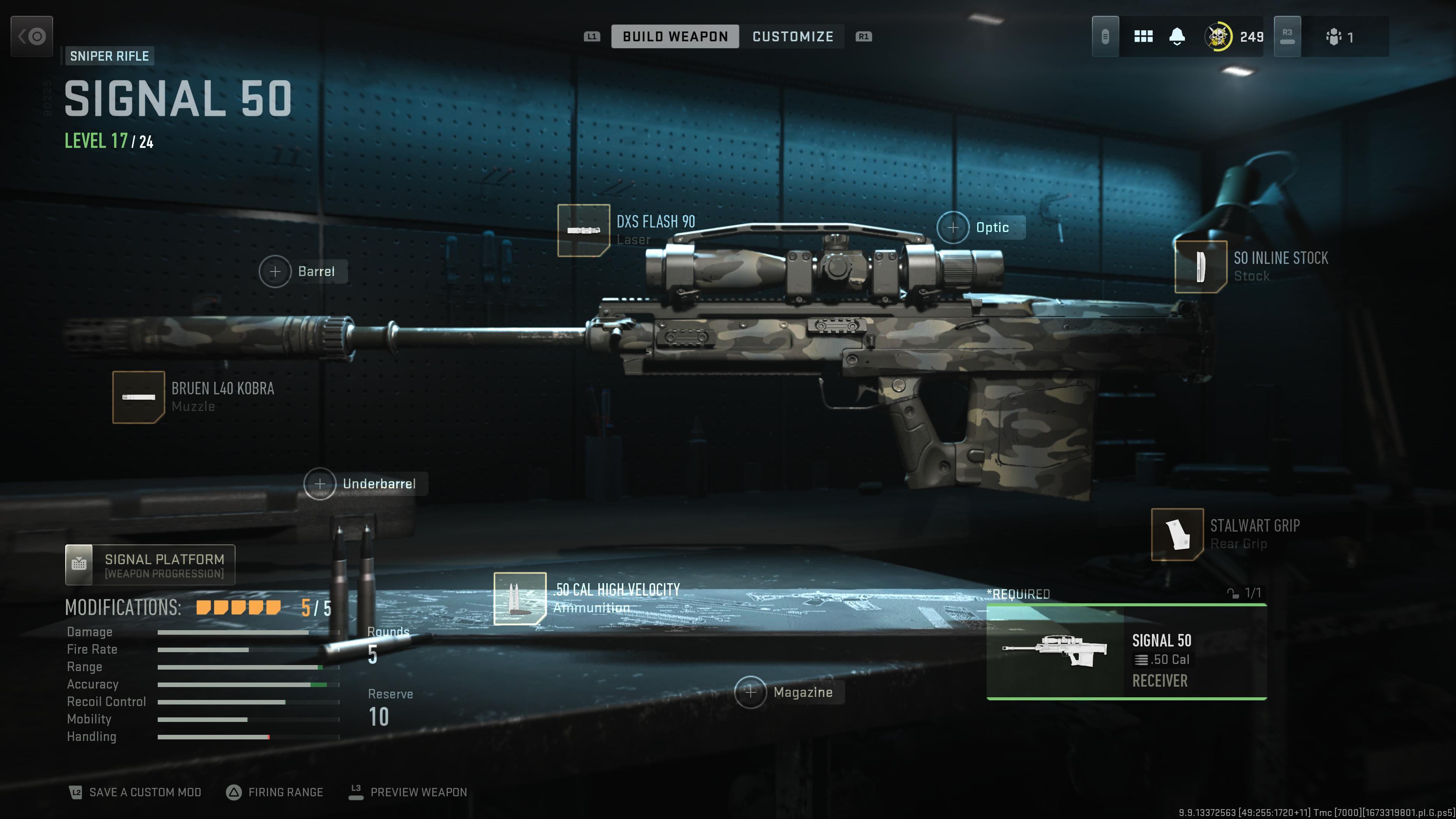 A sniper rifle in Warzone 2.