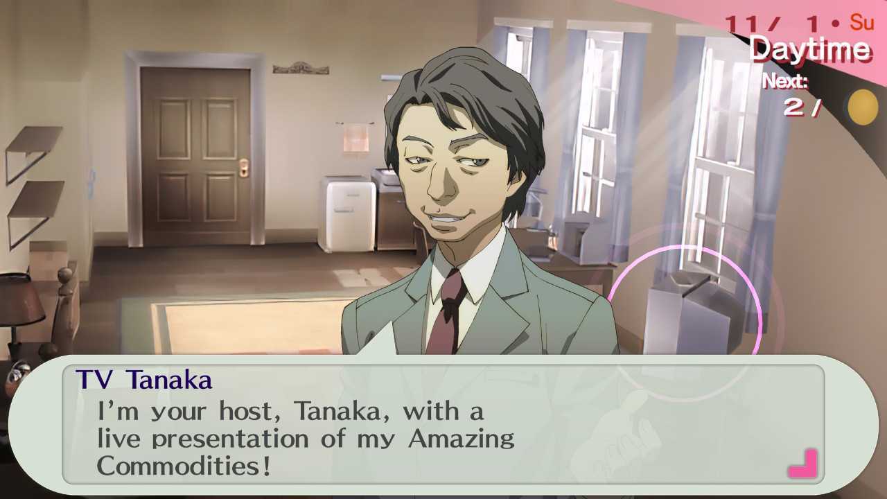 Tanaka will ask you to give him money to start the social link.