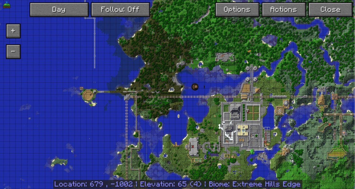 Minecraft JourneyMap full map