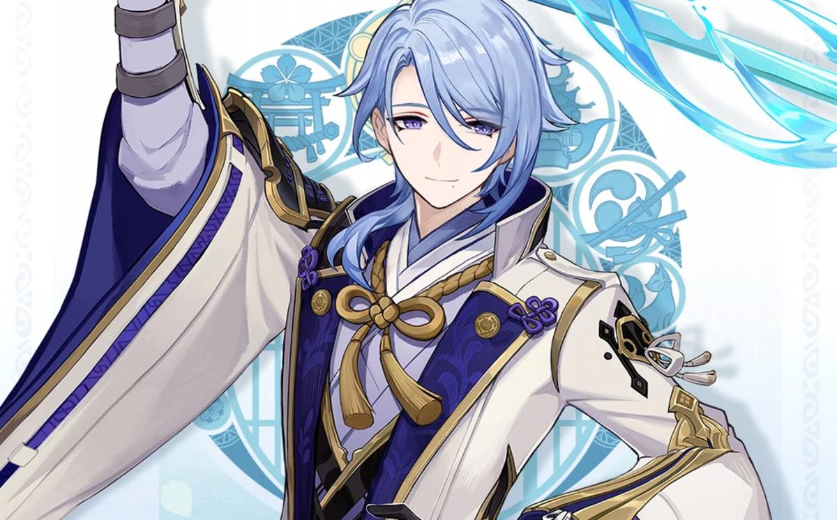 Genshin impact blue hair character