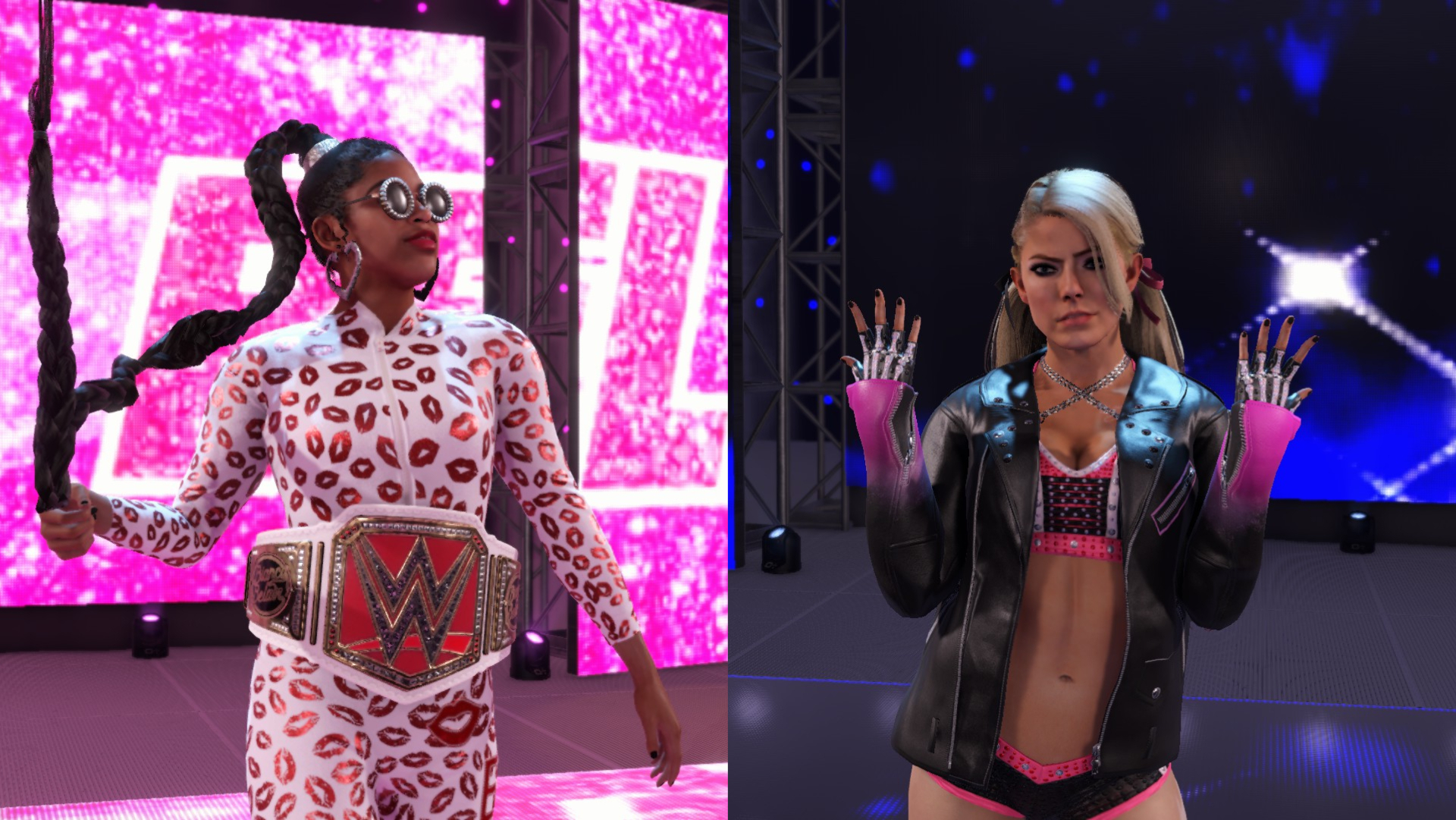 WWE 2K22 Bianca Belair & Alexa Bliss