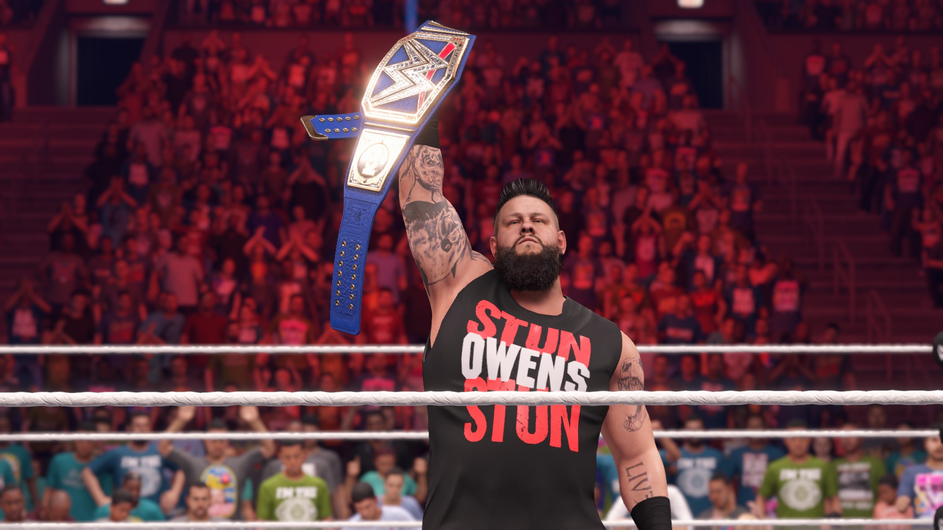 WWE 2K22 Kevin Owens with the Universal Championship