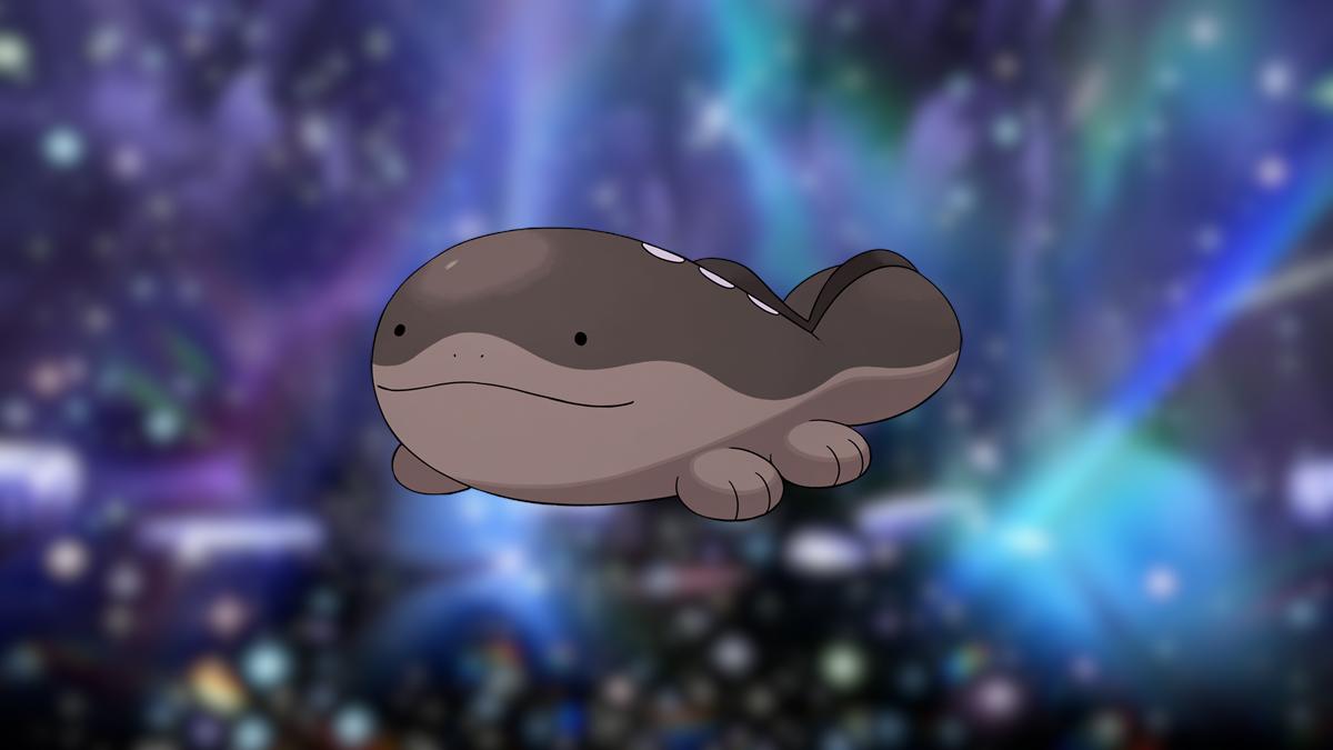 The Pokémon Clodsire, a brown amphibian creature.