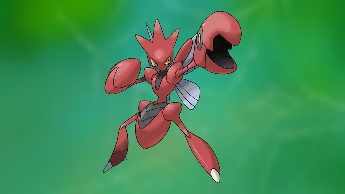 Scizor, a Bug-type Pokémon.