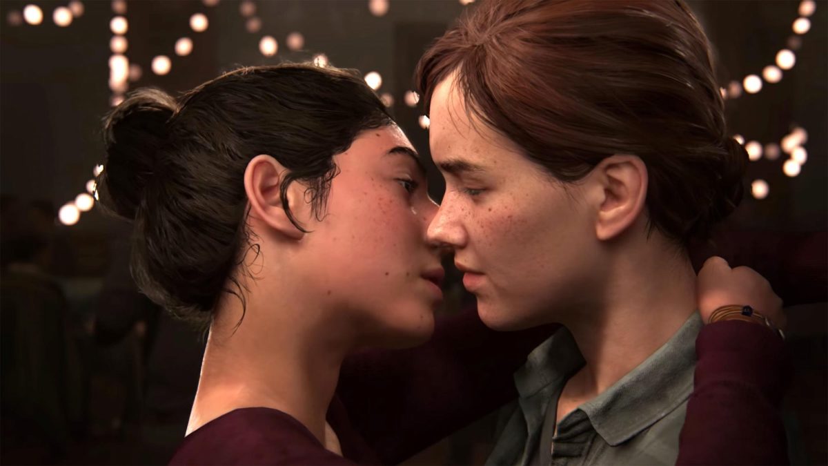 The Last of Us 2 kissing scene.