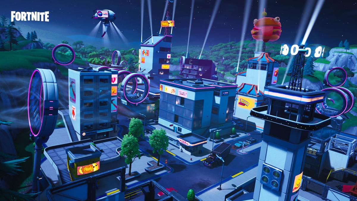 Fortnite's new POI, Mega City, is looking cool.